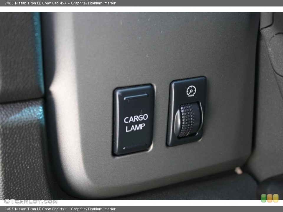 Graphite/Titanium Interior Controls for the 2005 Nissan Titan LE Crew Cab 4x4 #45060901