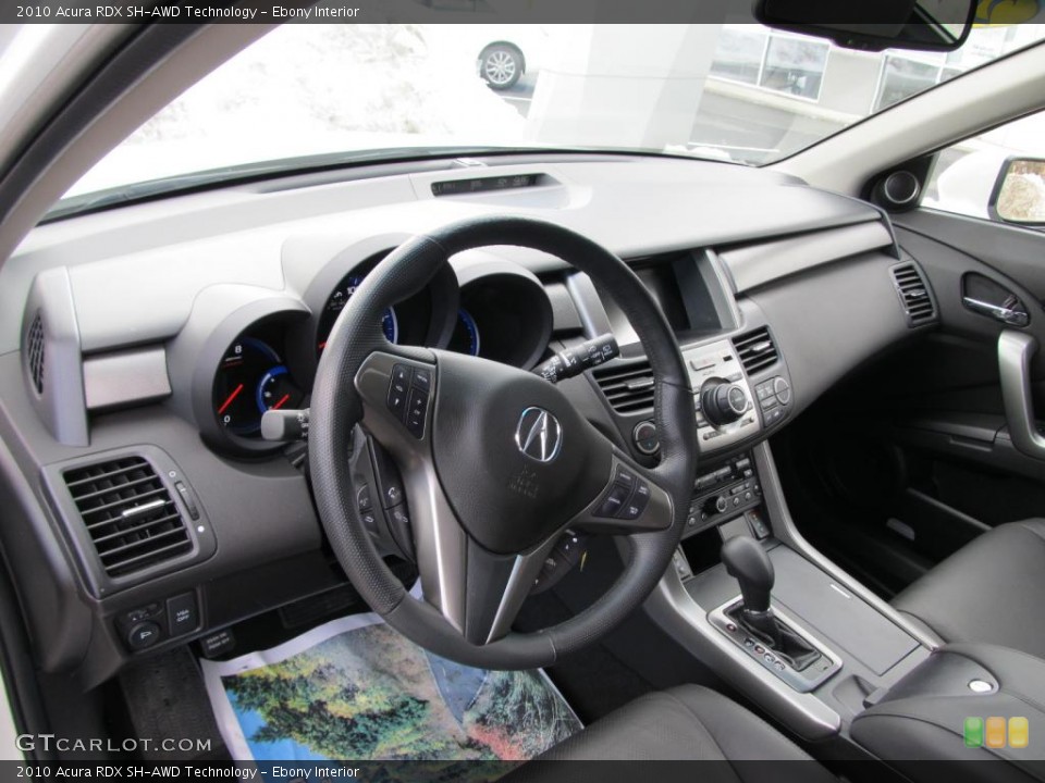 Ebony Interior Prime Interior for the 2010 Acura RDX SH-AWD Technology #45063426