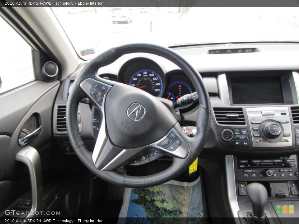 Ebony Interior Dashboard for the 2010 Acura RDX SH-AWD Technology #45063489