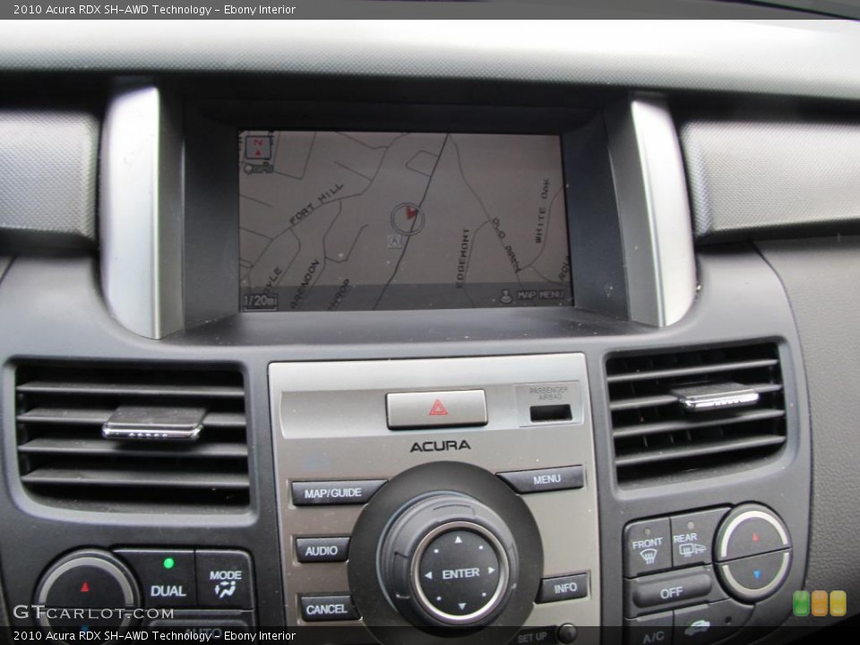 Ebony Interior Navigation for the 2010 Acura RDX SH-AWD Technology #45063537