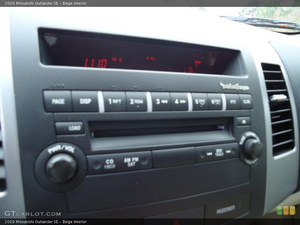 Beige Interior Controls for the 2009 Mitsubishi Outlander SE #45065325