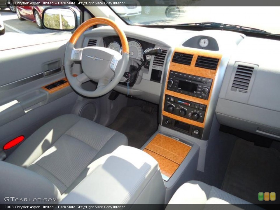 Dark Slate Gray/Light Slate Gray Interior Dashboard for the 2008 Chrysler Aspen Limited #45066145
