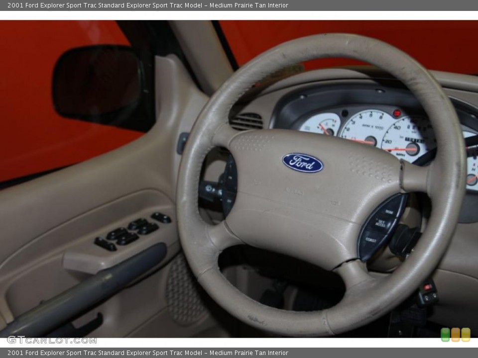 Medium Prairie Tan Interior Steering Wheel for the 2001 Ford Explorer Sport Trac  #45068301