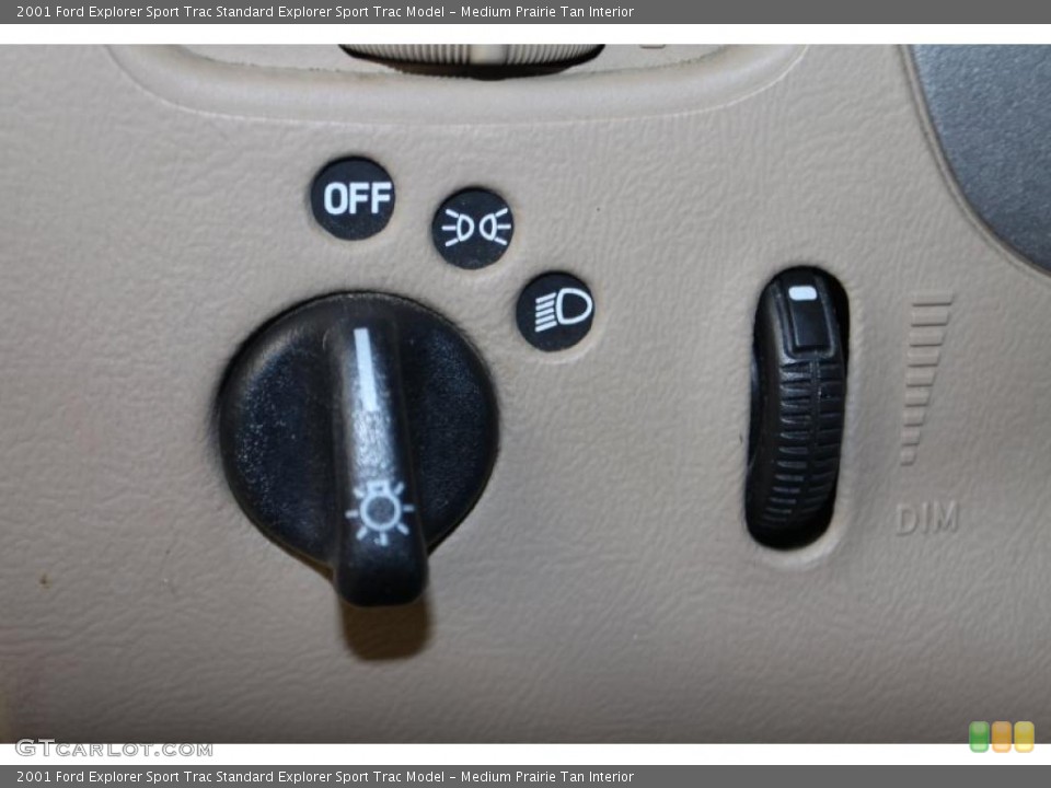 Medium Prairie Tan Interior Controls for the 2001 Ford Explorer Sport Trac  #45068573