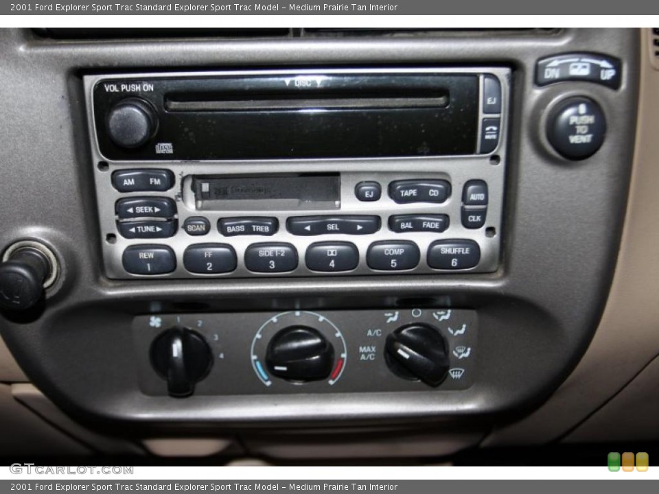 Medium Prairie Tan Interior Controls for the 2001 Ford Explorer Sport Trac  #45068637