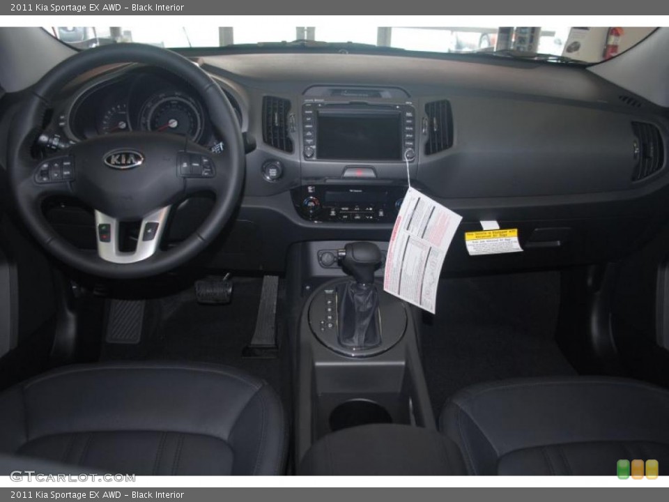 Black Interior Dashboard for the 2011 Kia Sportage EX AWD #45069995