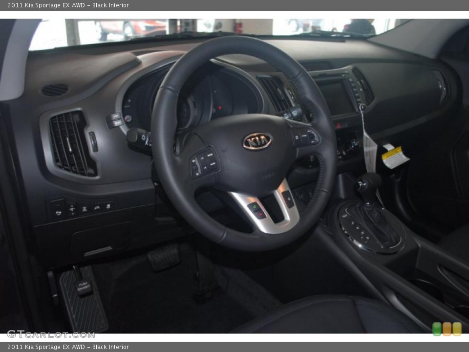 Black Interior Prime Interior for the 2011 Kia Sportage EX AWD #45070009
