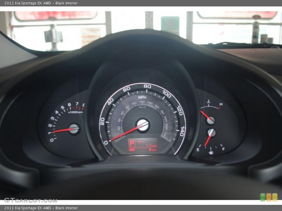 Black Interior Gauges for the 2011 Kia Sportage EX AWD #45070216