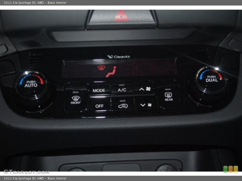 Black Interior Controls for the 2011 Kia Sportage EX AWD #45070297