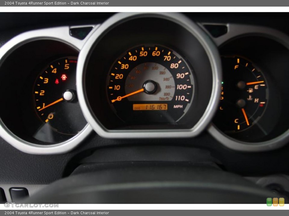 Dark Charcoal Interior Gauges for the 2004 Toyota 4Runner Sport Edition #45070664