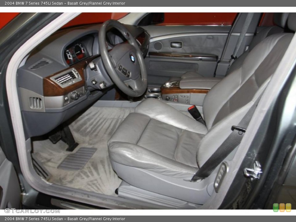 Basalt Grey/Flannel Grey Interior Photo for the 2004 BMW 7 Series 745Li Sedan #45072621
