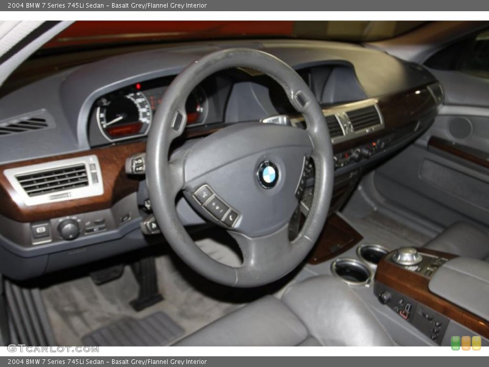 Basalt Grey/Flannel Grey Interior Prime Interior for the 2004 BMW 7 Series 745Li Sedan #45072689