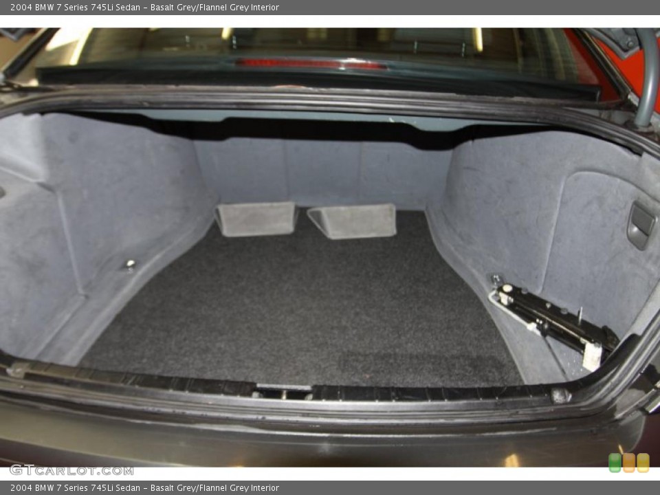 Basalt Grey/Flannel Grey Interior Trunk for the 2004 BMW 7 Series 745Li Sedan #45072965