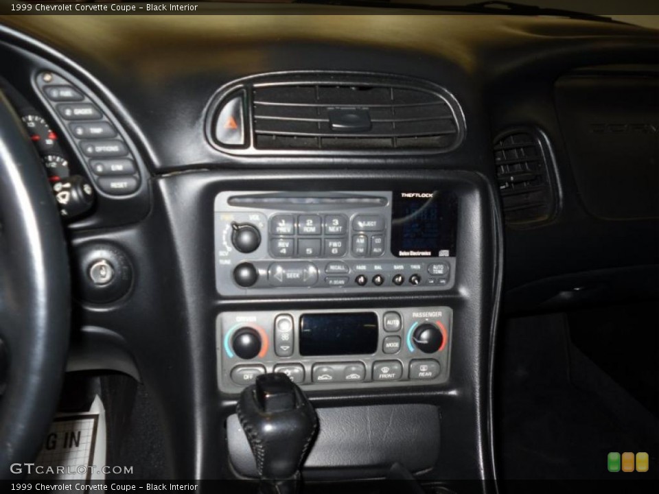 Black Interior Controls for the 1999 Chevrolet Corvette Coupe #45077593
