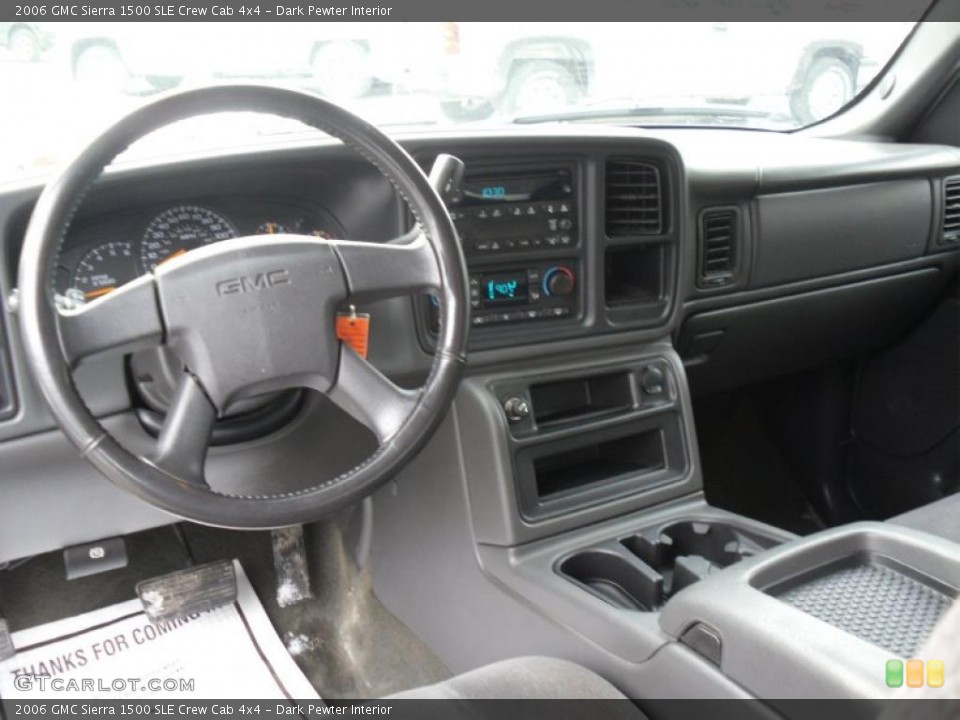 Dark Pewter Interior Dashboard for the 2006 GMC Sierra 1500 SLE Crew Cab 4x4 #45078137