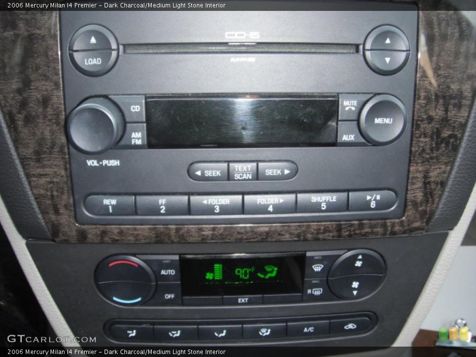 Dark Charcoal/Medium Light Stone Interior Controls for the 2006 Mercury Milan I4 Premier #45079709