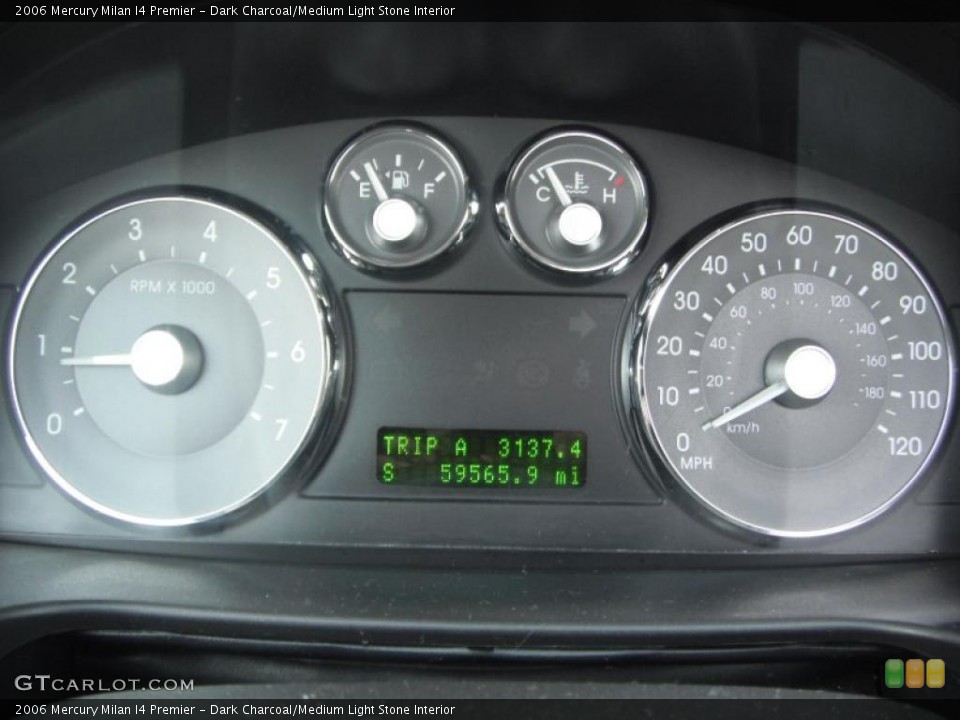 Dark Charcoal/Medium Light Stone Interior Gauges for the 2006 Mercury Milan I4 Premier #45079765