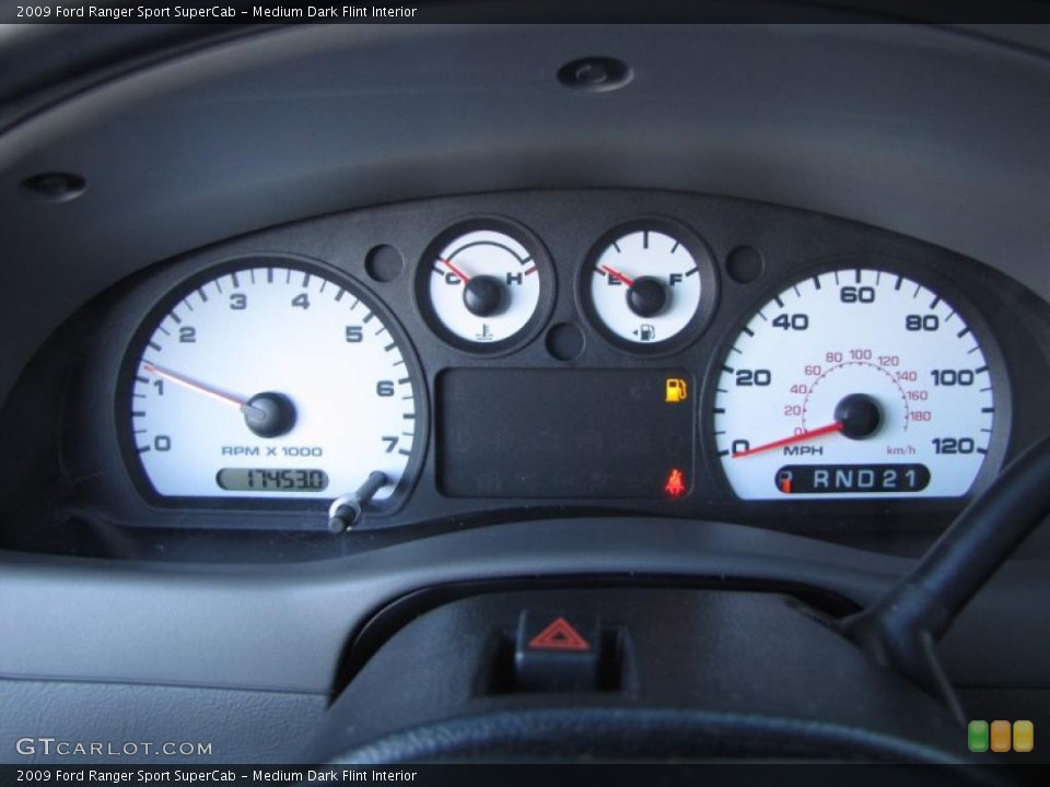 Medium Dark Flint Interior Gauges for the 2009 Ford Ranger Sport SuperCab #45081035