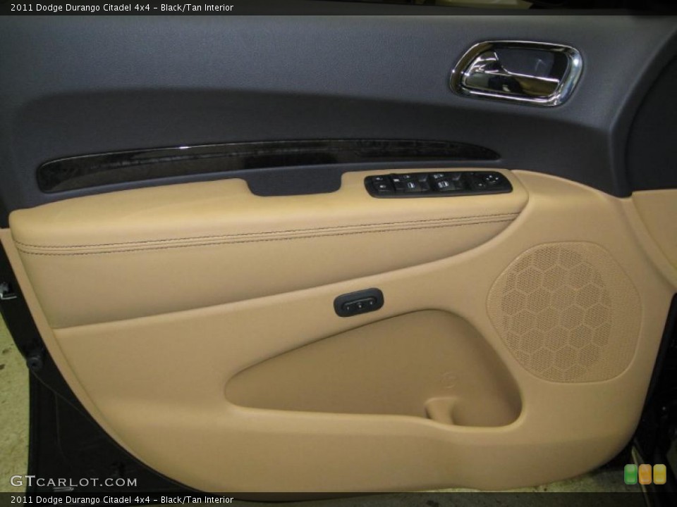 Black/Tan Interior Door Panel for the 2011 Dodge Durango Citadel 4x4 #45082857