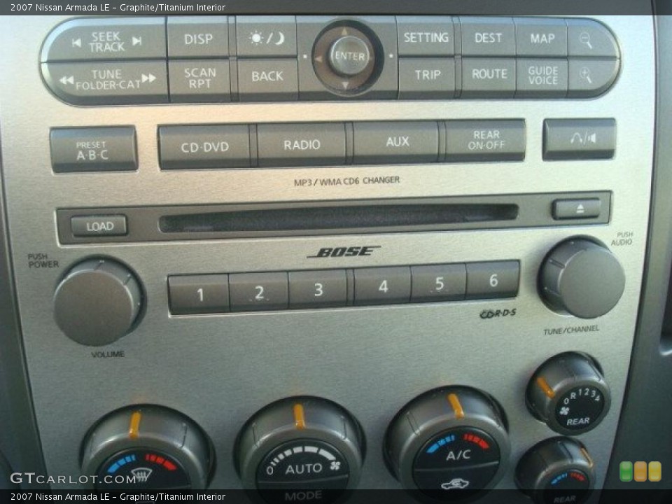 Graphite/Titanium Interior Controls for the 2007 Nissan Armada LE #45082878