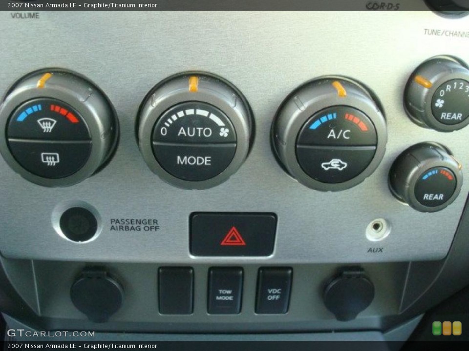 Graphite/Titanium Interior Controls for the 2007 Nissan Armada LE #45082911