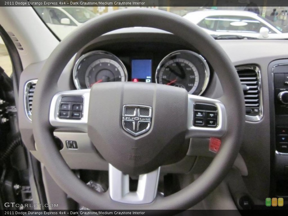 Dark Graystone/Medium Graystone Interior Steering Wheel for the 2011 Dodge Durango Express 4x4 #45083548