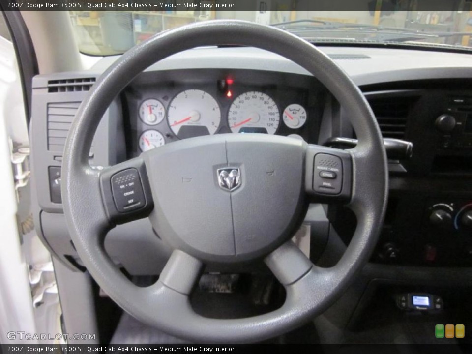 Medium Slate Gray Interior Steering Wheel for the 2007 Dodge Ram 3500 ST Quad Cab 4x4 Chassis #45084261