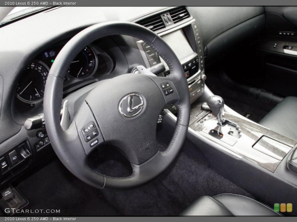 Black Interior Prime Interior for the 2010 Lexus IS 250 AWD #45084813