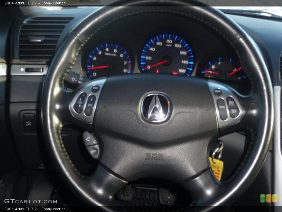 Ebony Interior Steering Wheel for the 2004 Acura TL 3.2 #45087177