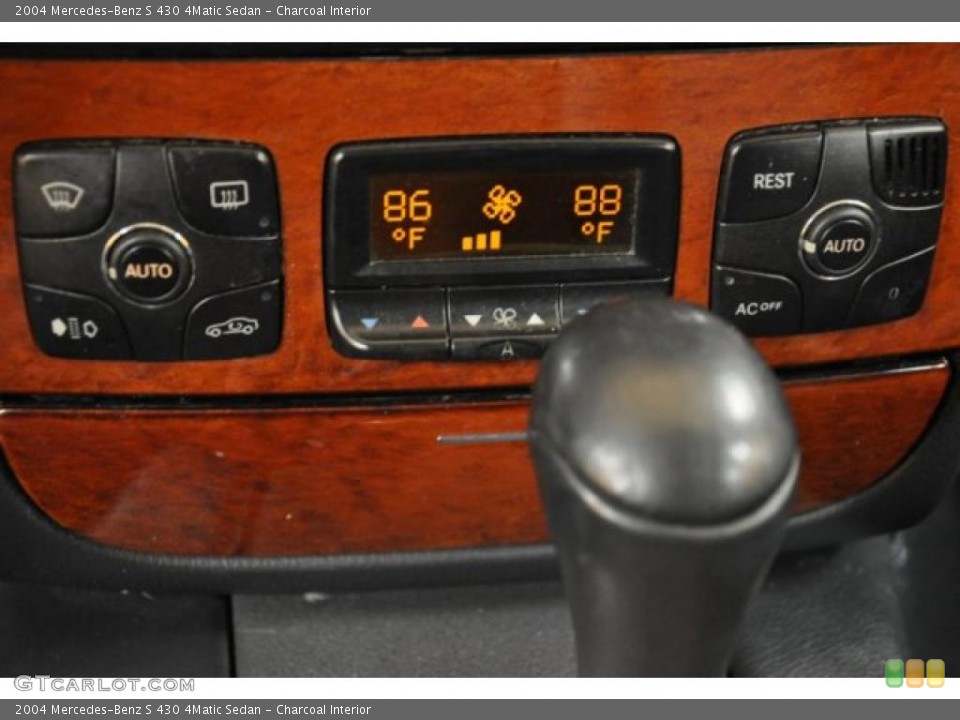Charcoal Interior Controls for the 2004 Mercedes-Benz S 430 4Matic Sedan #45088493