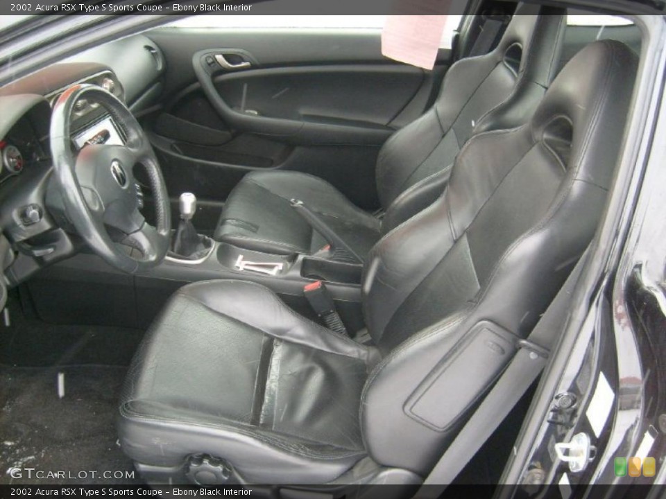 Ebony Black Interior Photo for the 2002 Acura RSX Type S Sports Coupe #45091793