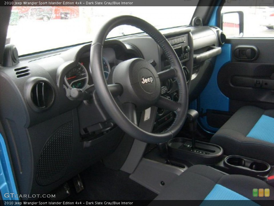 Dark Slate Gray/Blue Interior Dashboard for the 2010 Jeep Wrangler Sport Islander Edition 4x4 #45092248