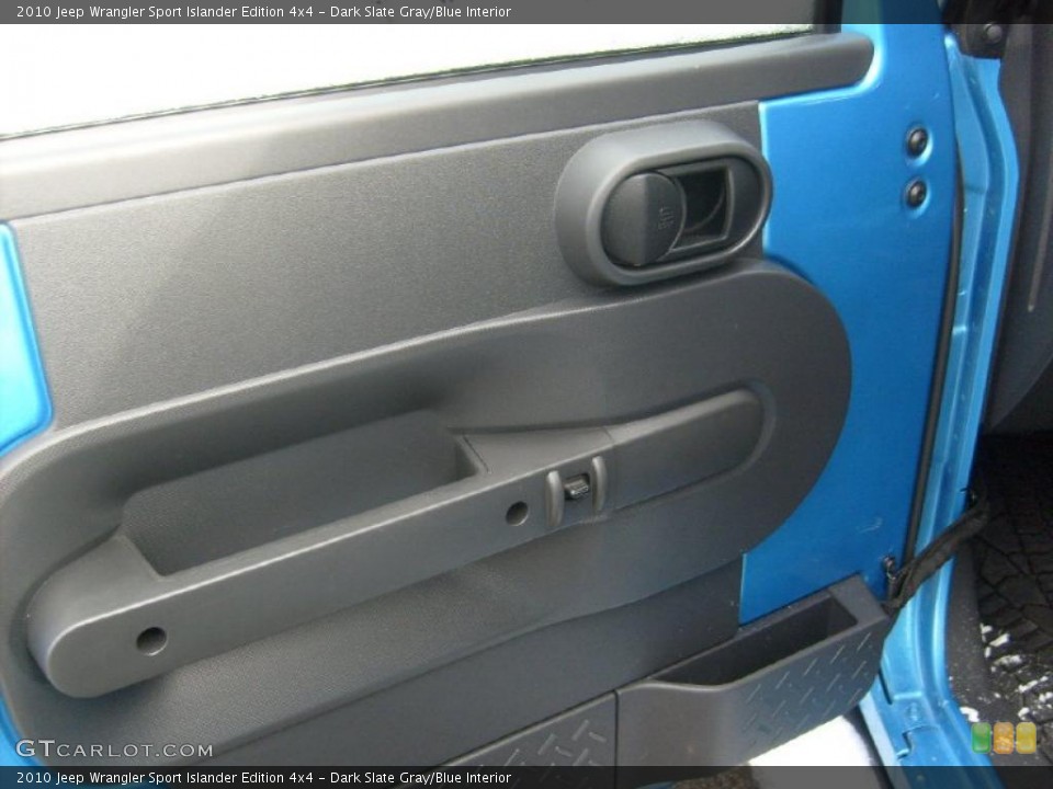 Dark Slate Gray/Blue Interior Door Panel for the 2010 Jeep Wrangler Sport Islander Edition 4x4 #45092269