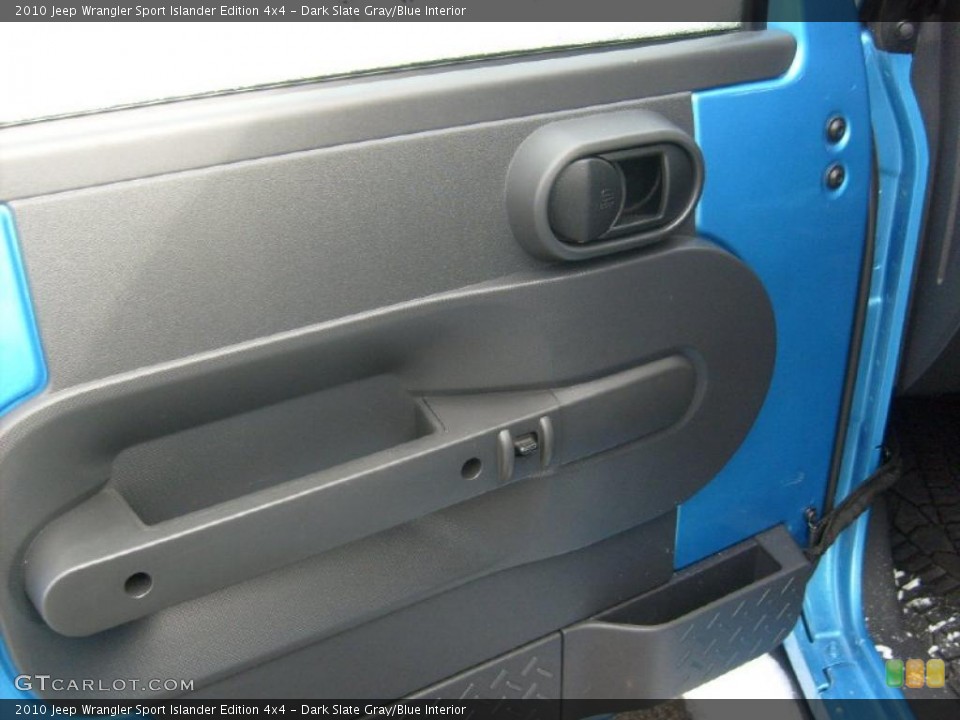 Dark Slate Gray Blue Interior Door Panel For The 2010 Jeep