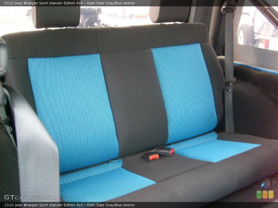 Dark Slate Gray/Blue Interior Photo for the 2010 Jeep Wrangler Sport Islander Edition 4x4 #45092365