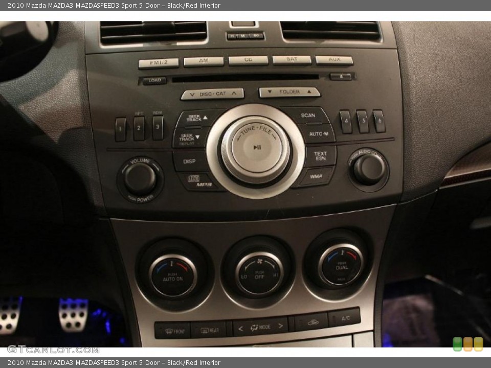 Black/Red Interior Controls for the 2010 Mazda MAZDA3 MAZDASPEED3 Sport 5 Door #45093265