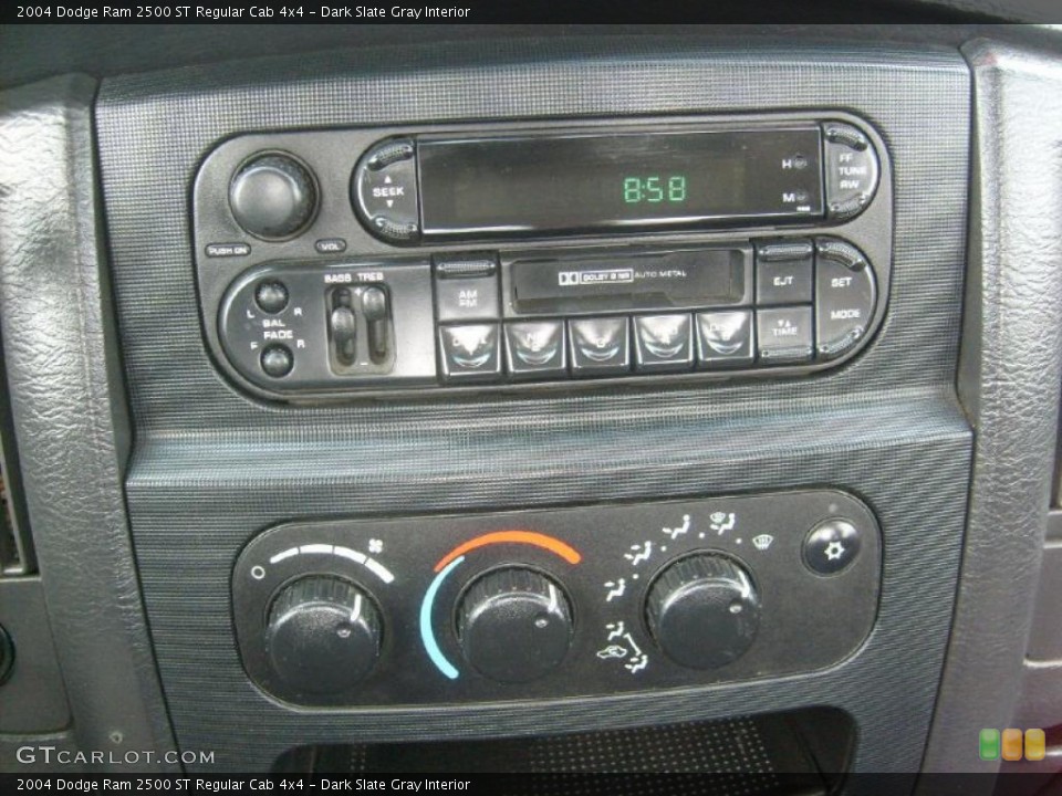 Dark Slate Gray Interior Controls for the 2004 Dodge Ram 2500 ST Regular Cab 4x4 #45093661