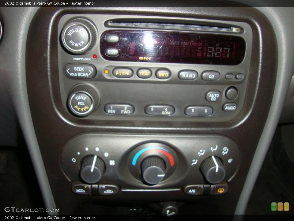 Pewter Interior Controls for the 2002 Oldsmobile Alero GX Coupe #45096249