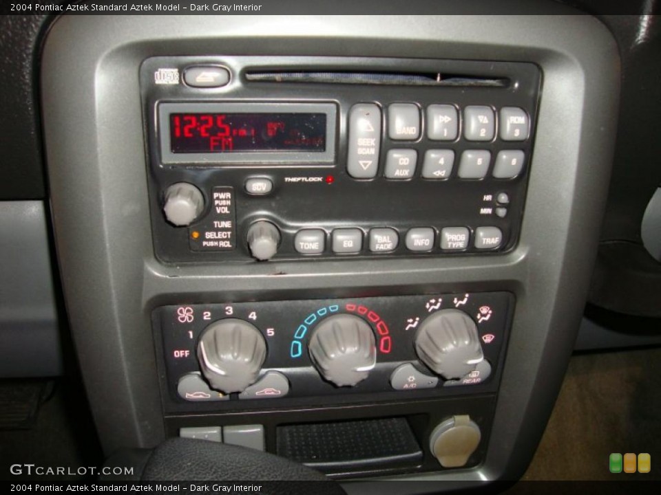 Dark Gray Interior Controls for the 2004 Pontiac Aztek  #45097037