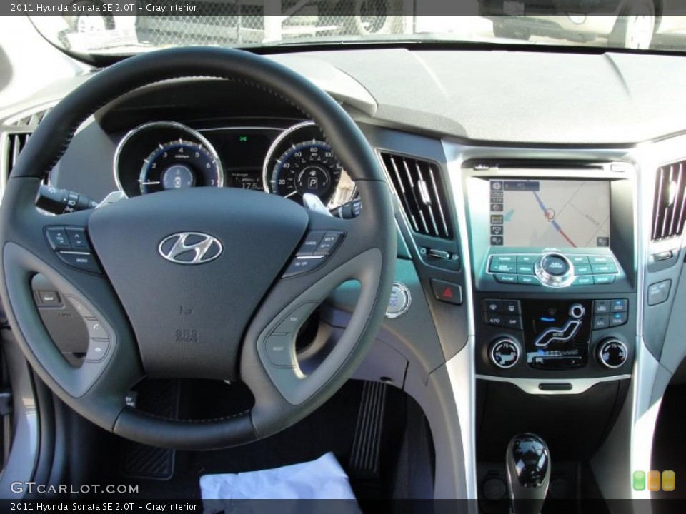 Gray Interior Dashboard for the 2011 Hyundai Sonata SE 2.0T #45097898