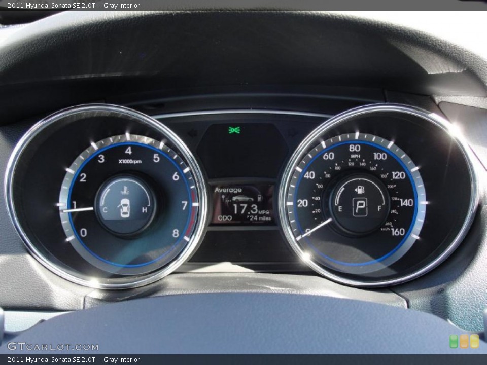 Gray Interior Gauges for the 2011 Hyundai Sonata SE 2.0T #45097978
