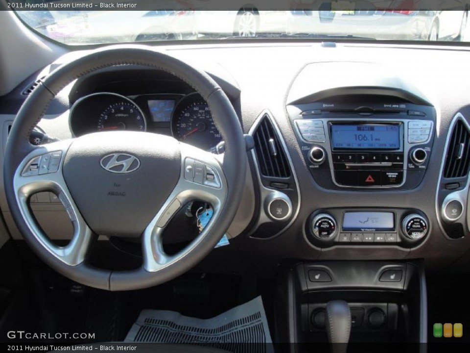 Black Interior Dashboard for the 2011 Hyundai Tucson Limited #45098716