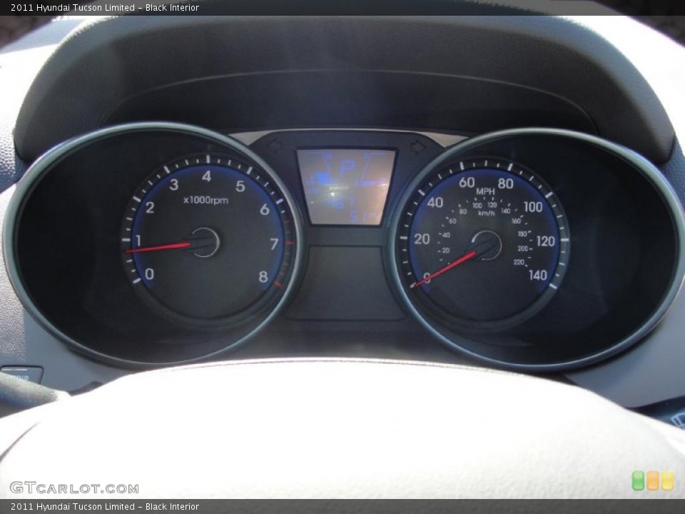 Black Interior Gauges for the 2011 Hyundai Tucson Limited #45098800