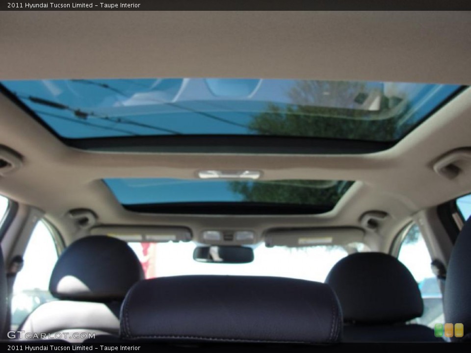 Taupe Interior Sunroof for the 2011 Hyundai Tucson Limited #45099010
