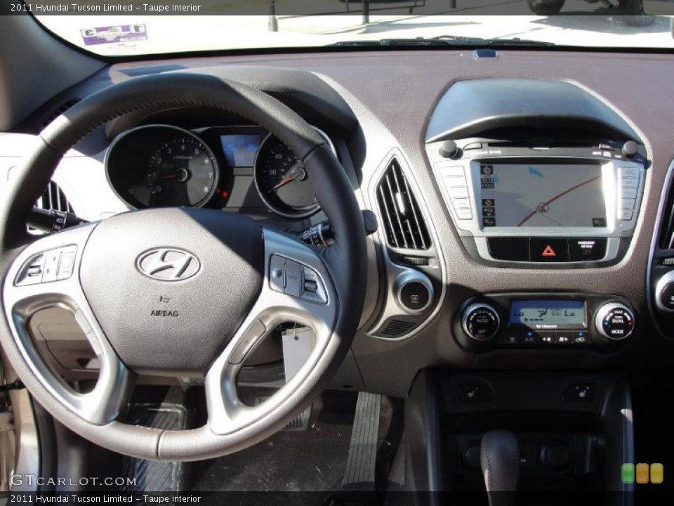 Taupe Interior Dashboard for the 2011 Hyundai Tucson Limited #45099078