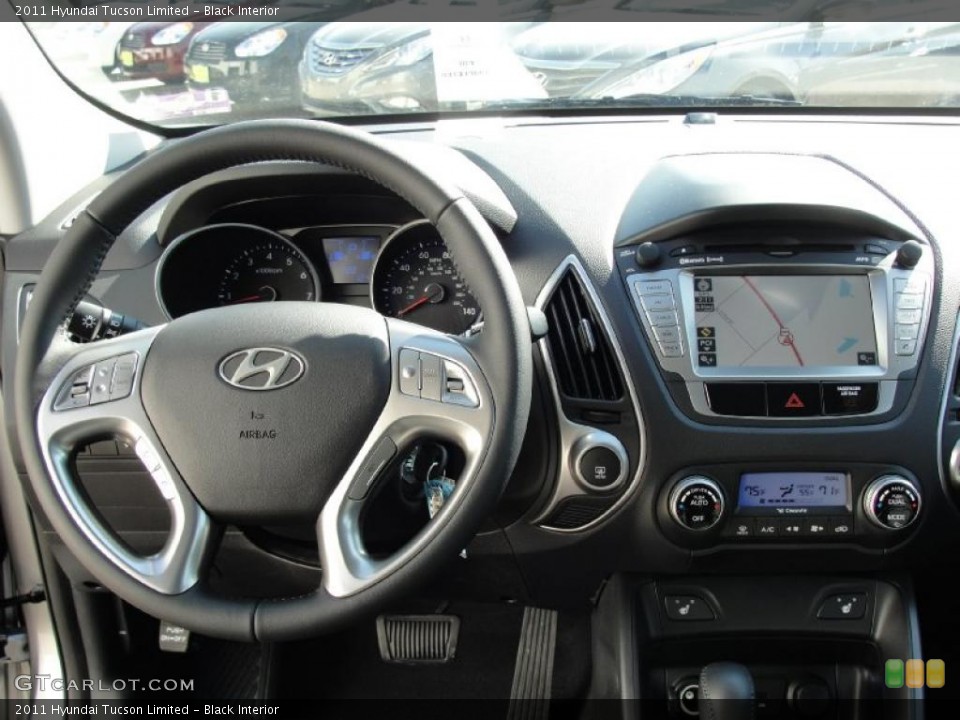 Black Interior Dashboard for the 2011 Hyundai Tucson Limited #45100302