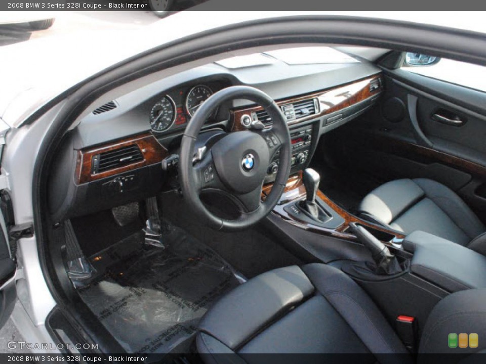 Black Interior Photo for the 2008 BMW 3 Series 328i Coupe #45101120