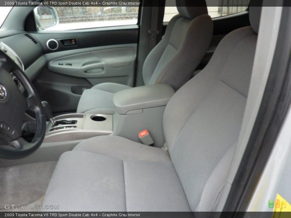 Graphite Gray Interior Photo for the 2009 Toyota Tacoma V6 TRD Sport Double Cab 4x4 #45101444
