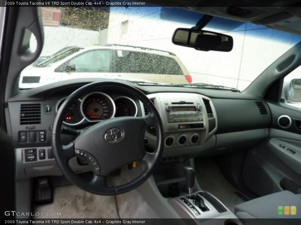 Graphite Gray Interior Photo for the 2009 Toyota Tacoma V6 TRD Sport Double Cab 4x4 #45101496