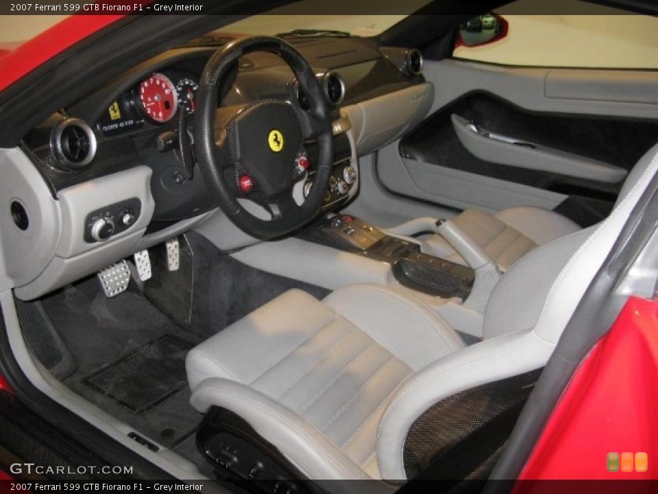 Grey 2007 Ferrari 599 GTB Fiorano Interiors